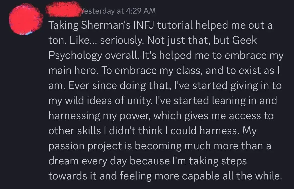 Discord feedback screenshot