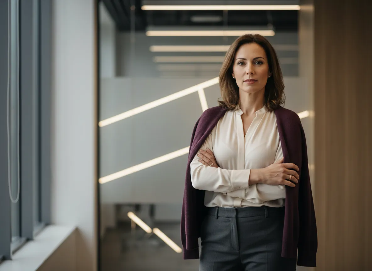 Woman confidently leading from her inner truth and authority