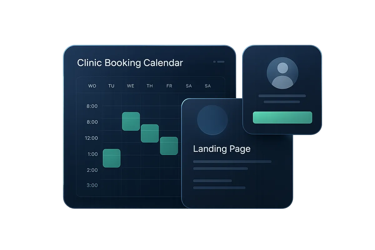 Conversion website dashboard interface