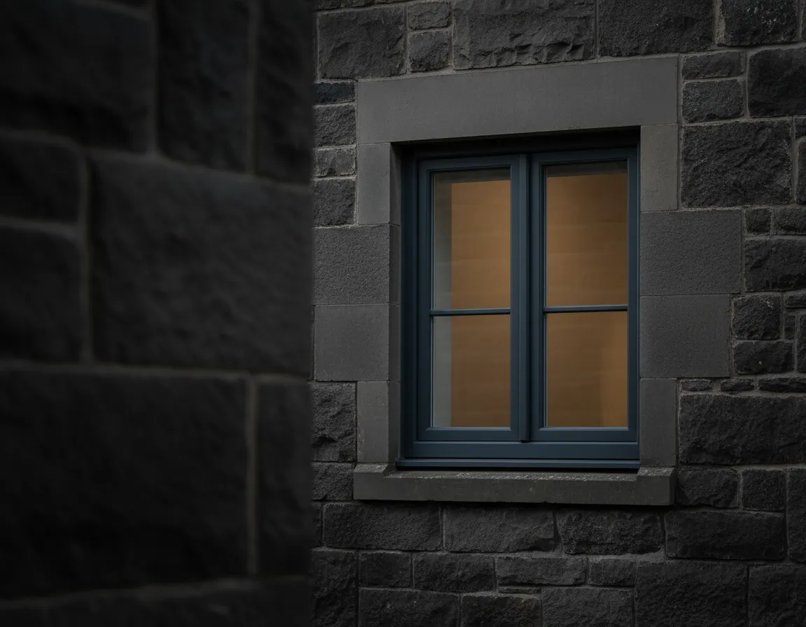 Anthracite Grey Flush Sash window installed in a premium detached home
