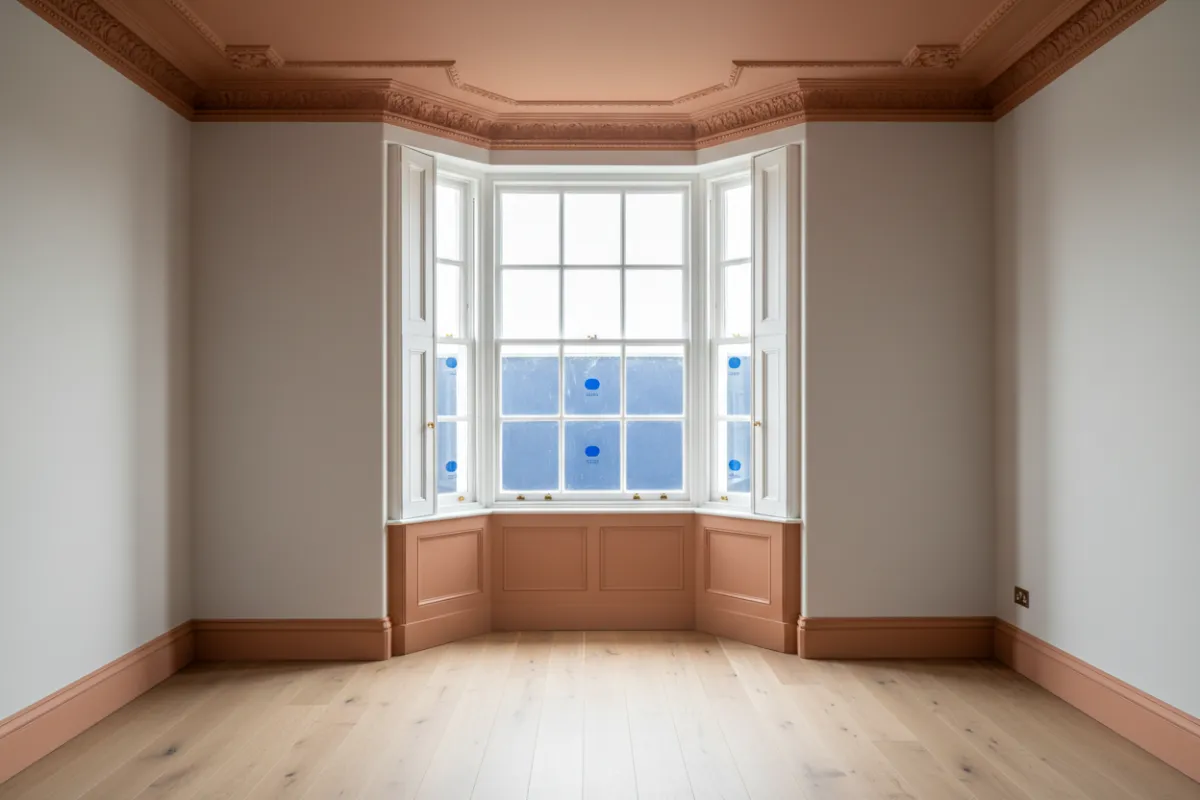 Heritage Sash and Case window on traditional sandstone tenement