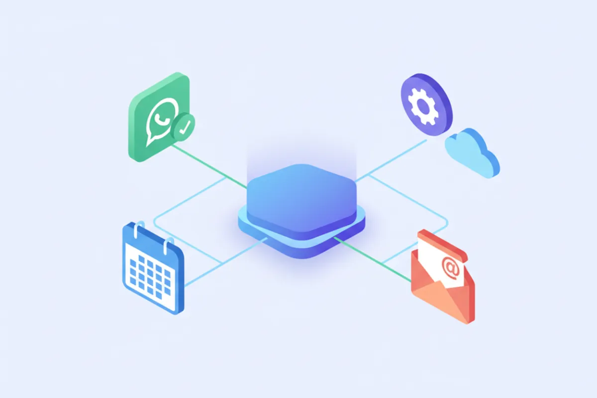 Ilustración de integraciones de herramientas