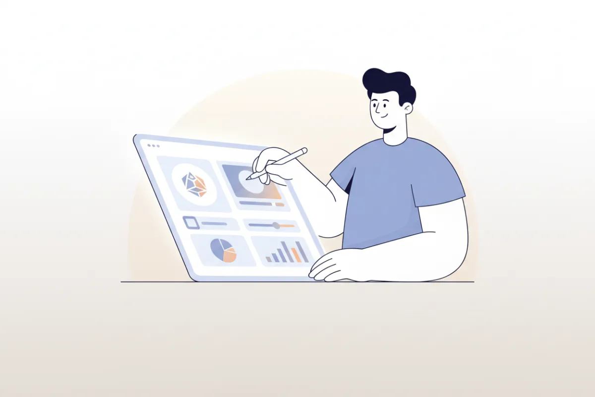 Ilustración de personalización de marca blanca