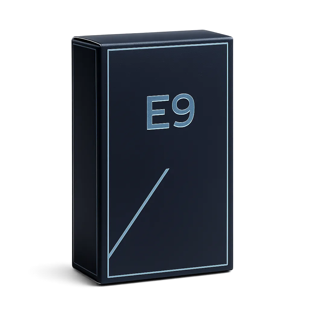 E9 Energy Supplement Bottle
