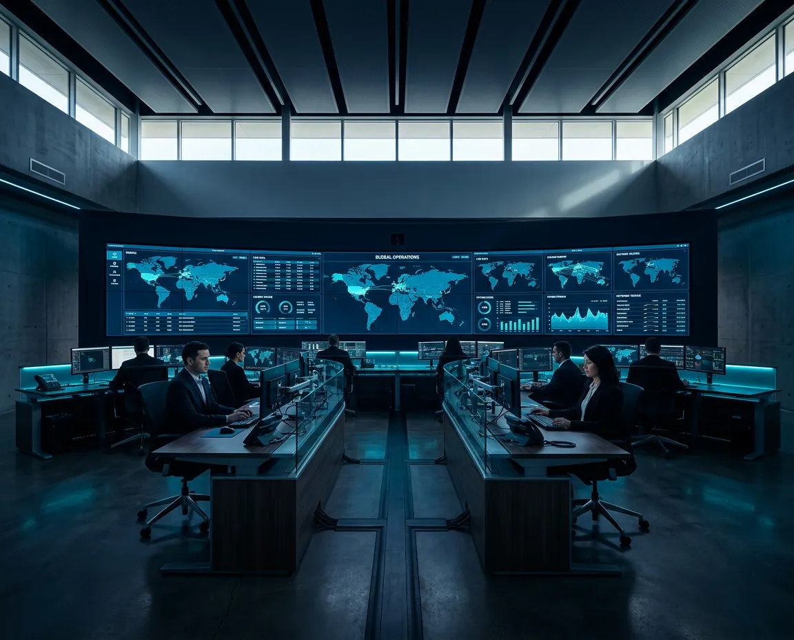 JC Global continuous operations center showcasing synchronized global infrastructure
