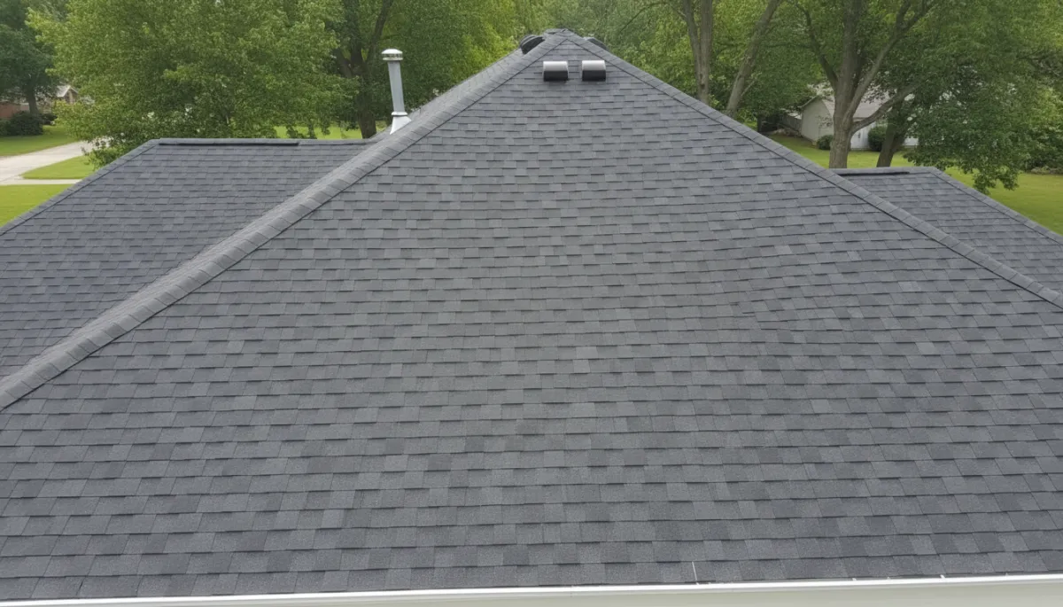 Wind damage roof fully restored North Atlanta