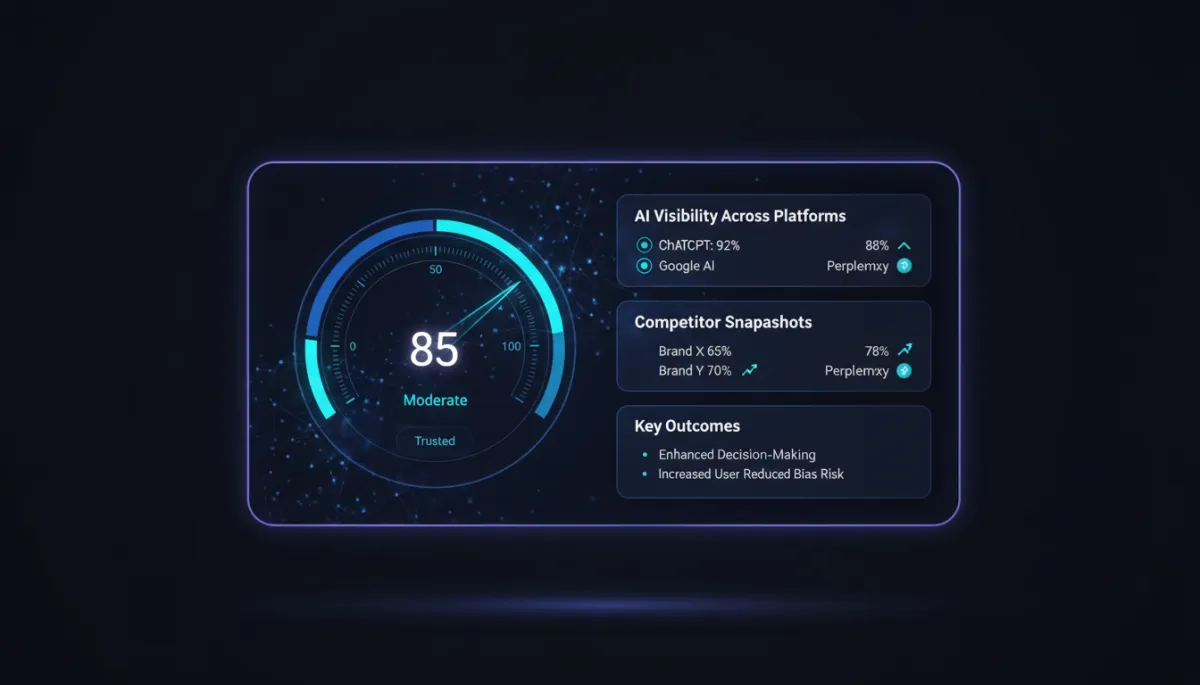 AI Trust Score Meter visual diagnostic report