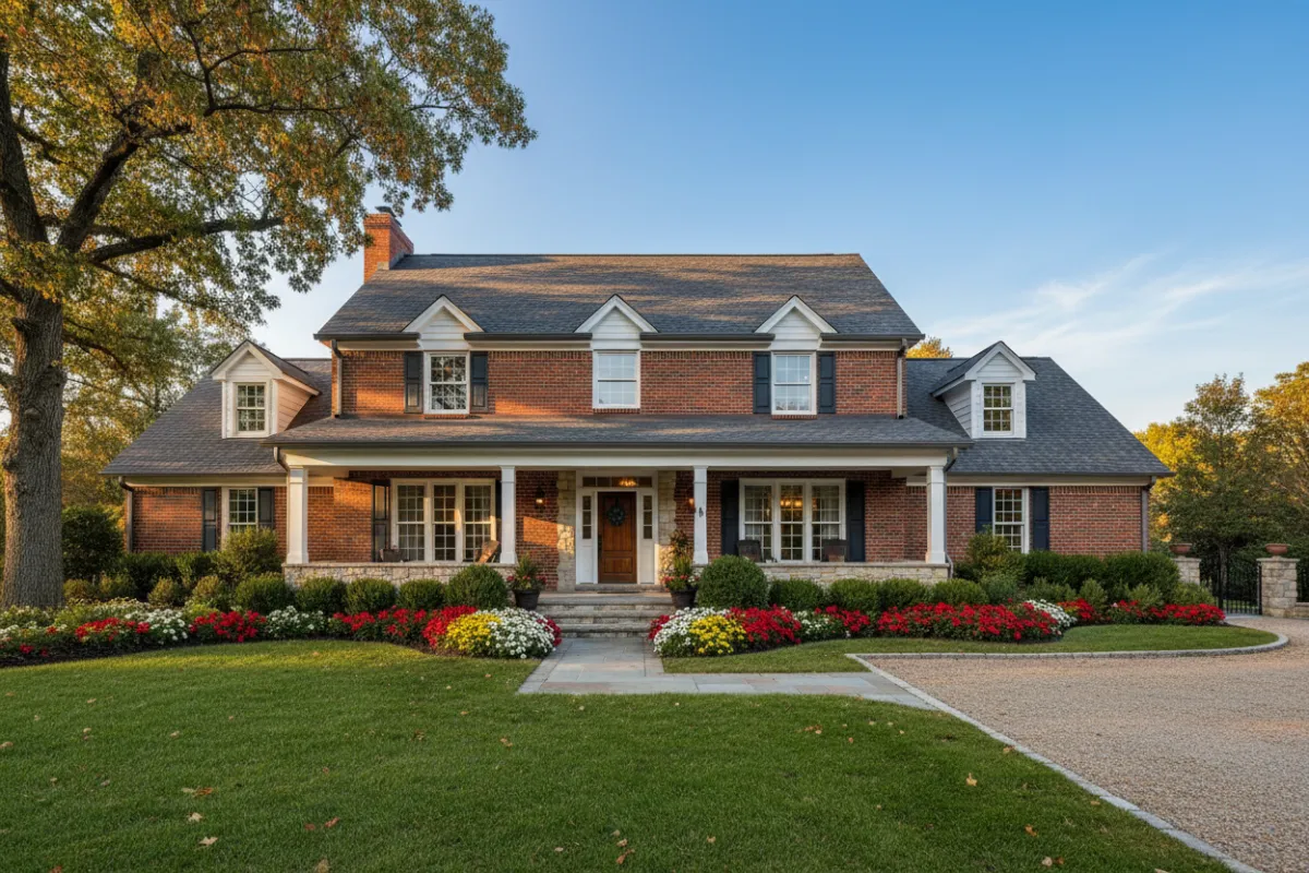 Traditional single-family home exterior