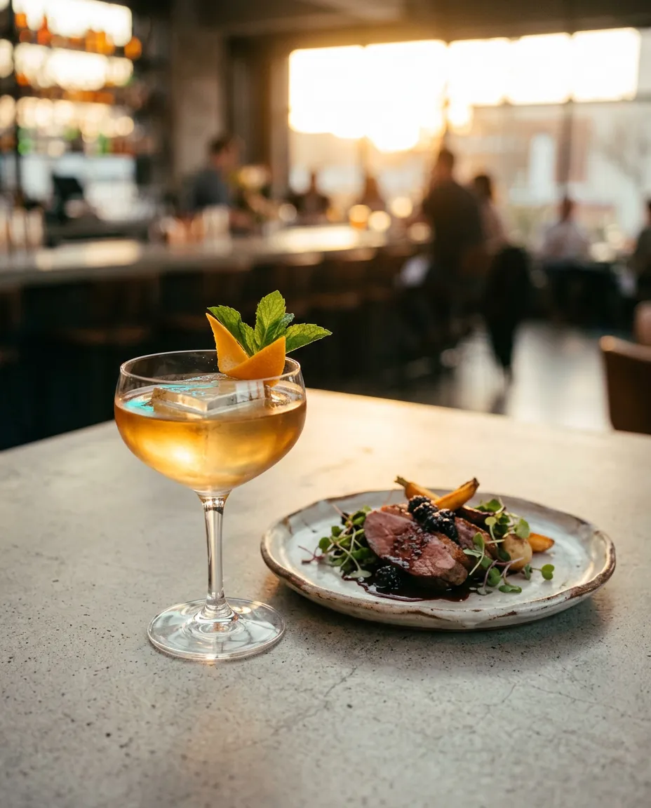 Hospitality promotional launch video for seasonal cocktail menu