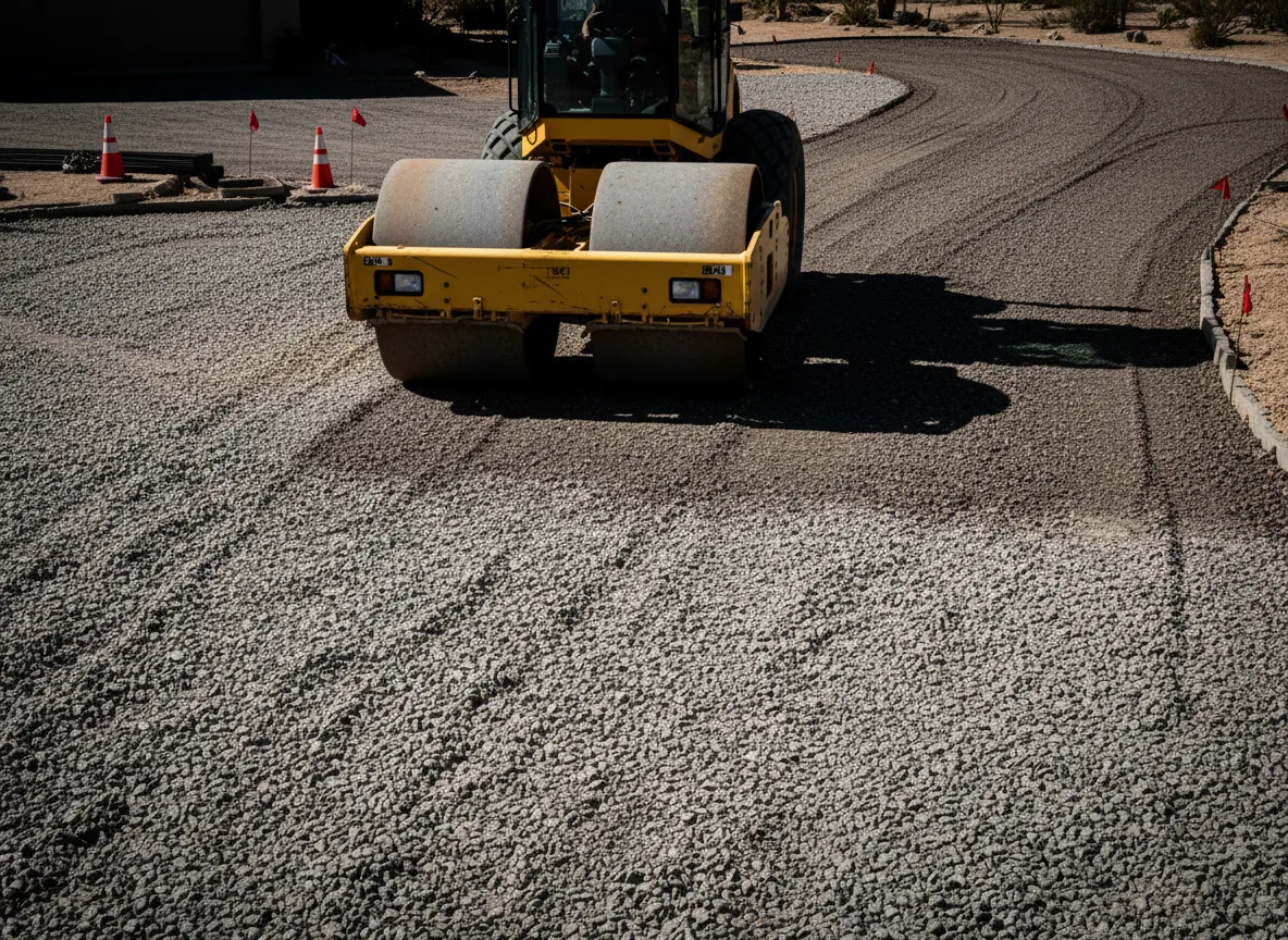 Compaction and gravel work for new driveway