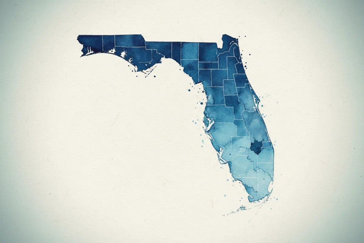 Southwest Florida hard water map and explanation