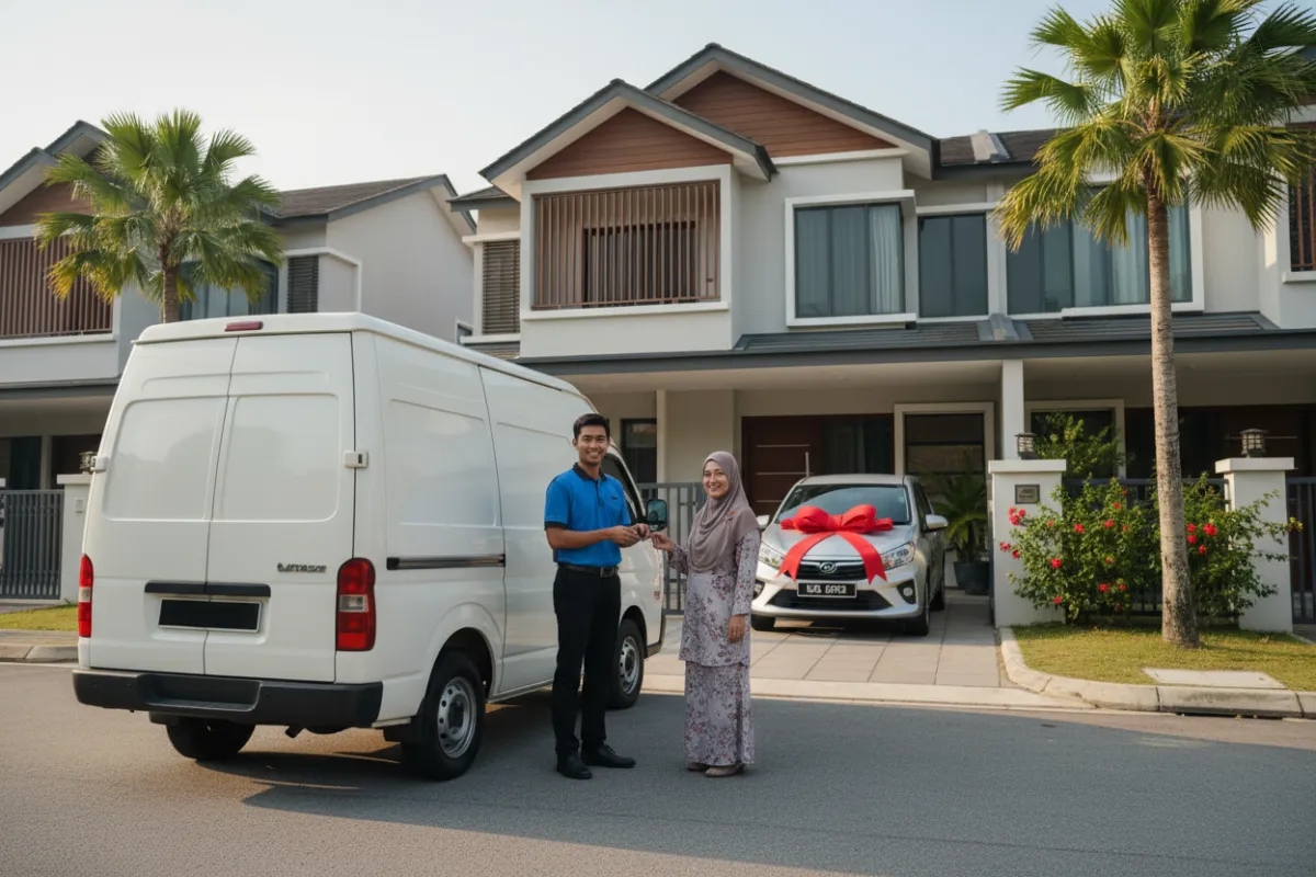 Servis penghantaran kereta ke rumah pelanggan
