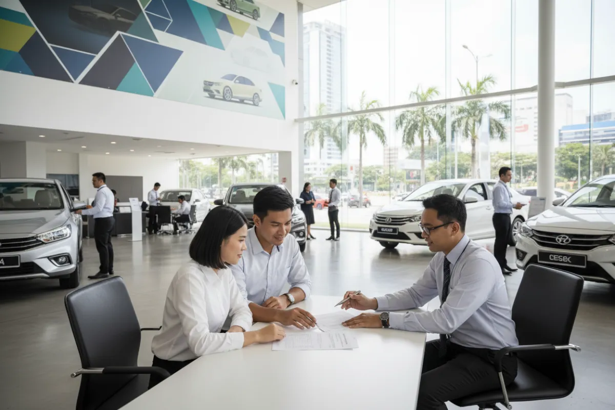 Pakar kewangan auto membantu pelanggan merancang pembiayaan kereta
