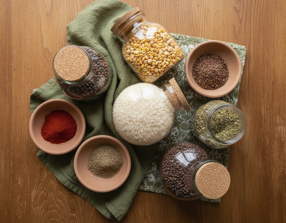 Middle Eastern spices and pantry essentials