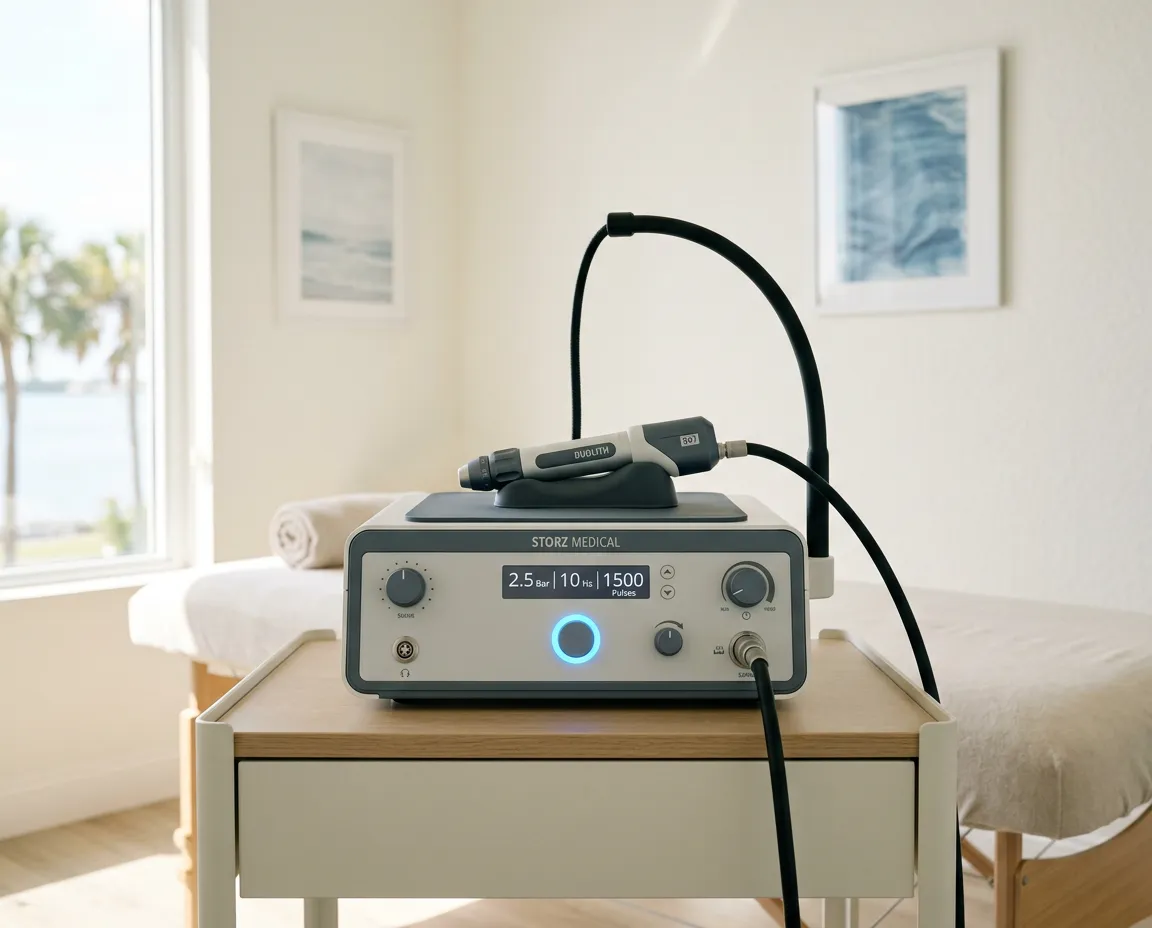 FDA-cleared pressure wave therapy acoustic device in modern clinical setting