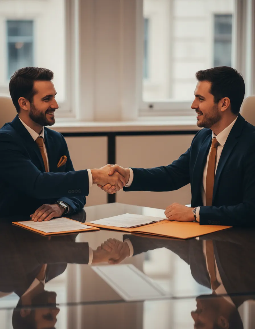 Mortgage professional collaborating with real estate agent