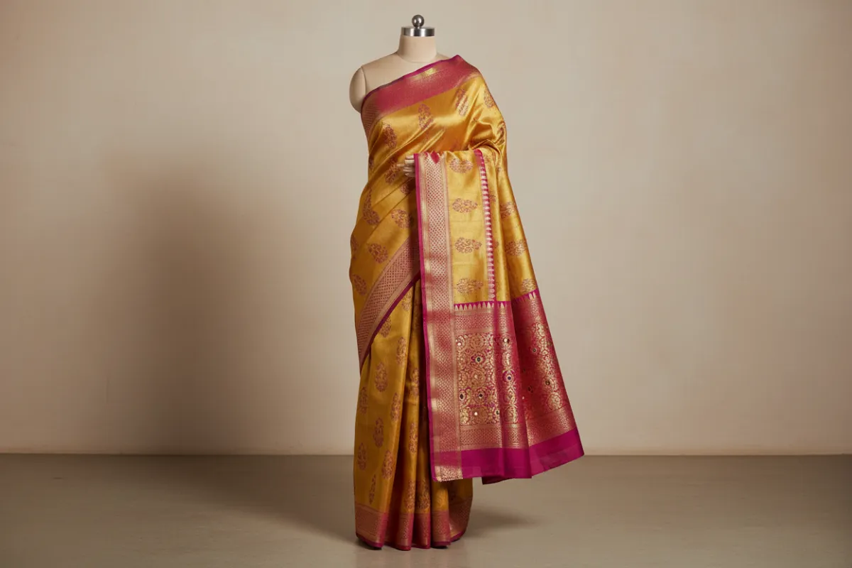 Royal Gold Narayanapeth Saree