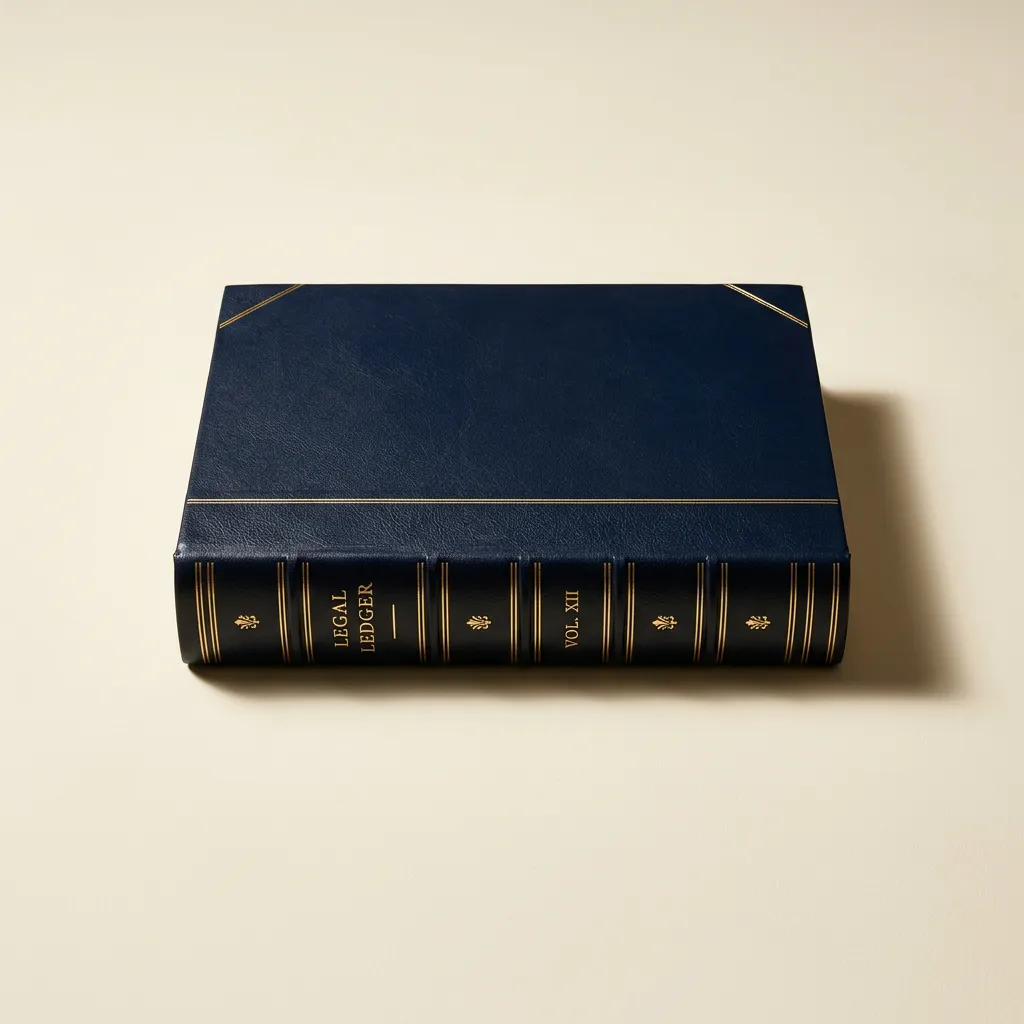 Formal institutional legal ledger archive and deed execution records