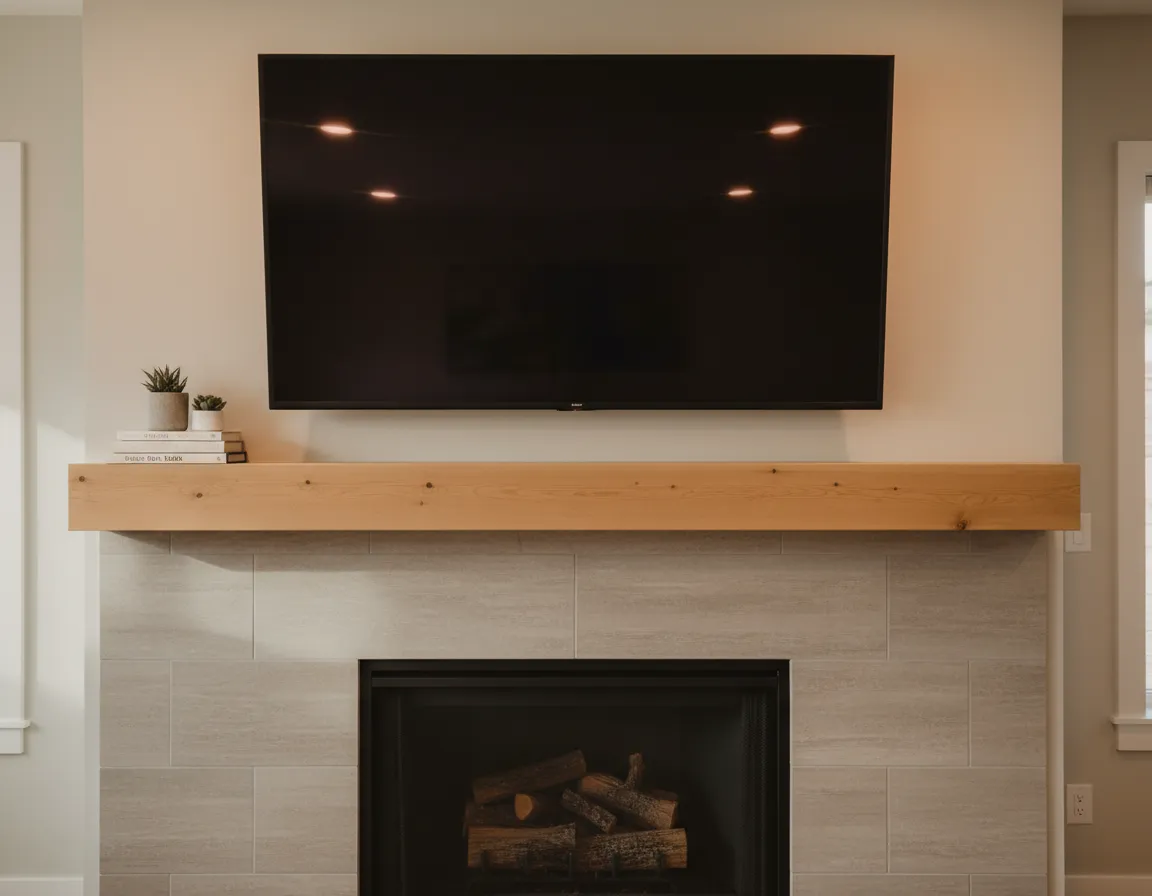Fireplace TV mounting gallery