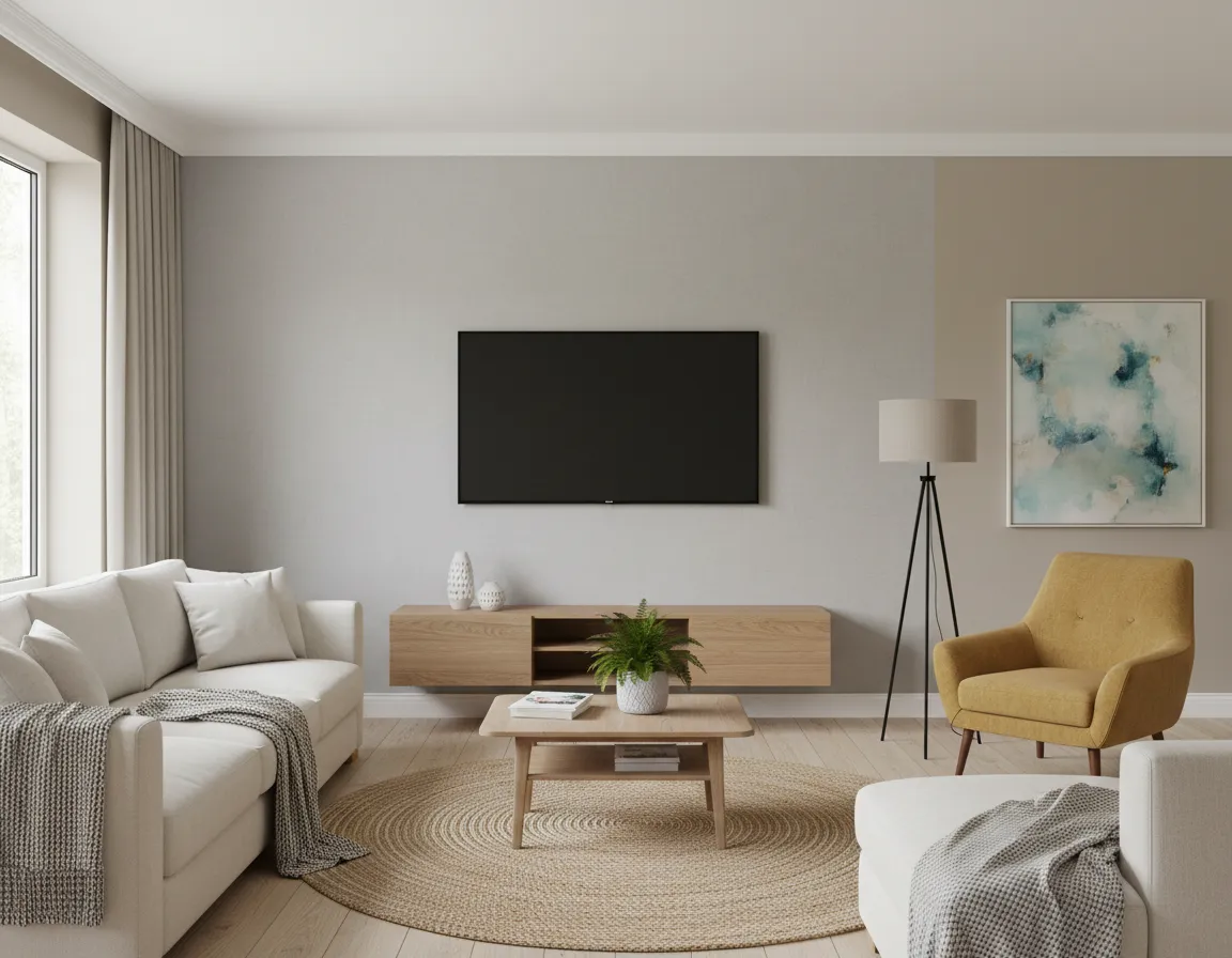 Residential TV mounting gallery