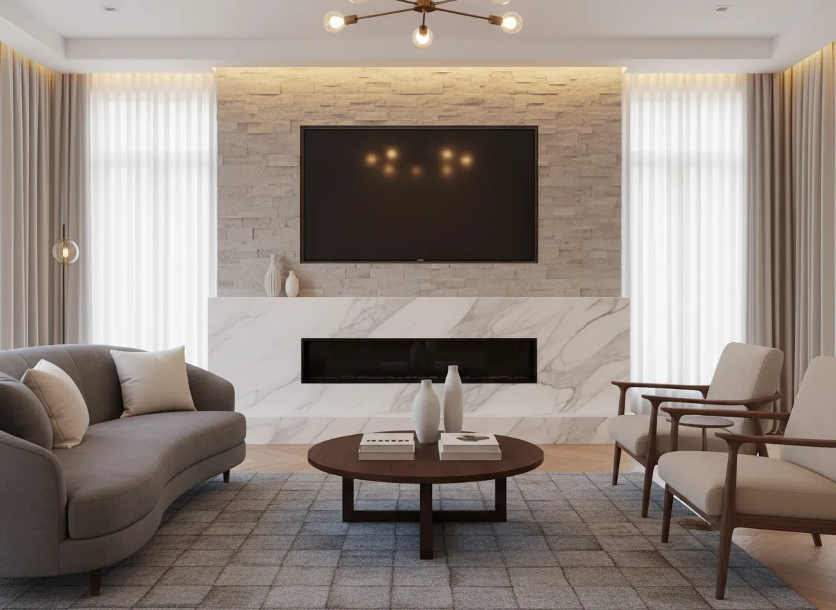 Fireplace TV install