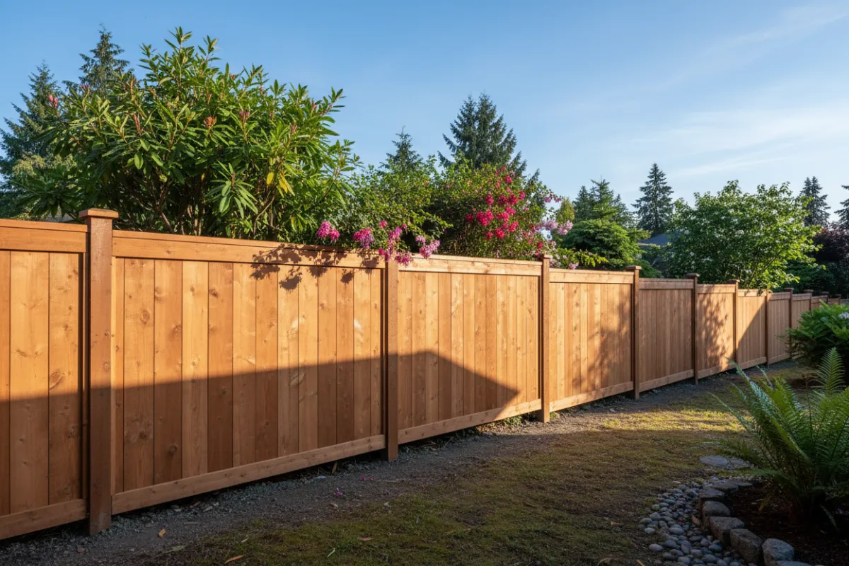Fencing installation in Lantzville