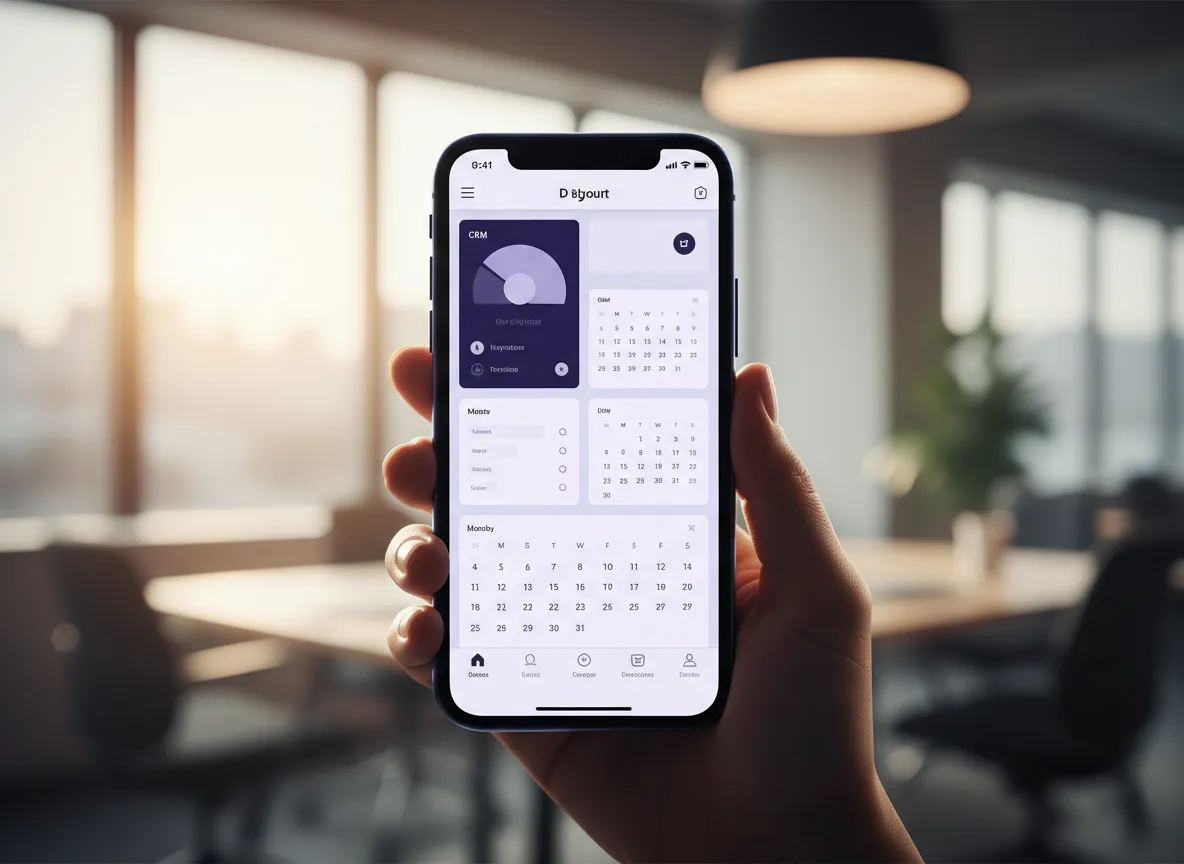 CRM and scheduling interface