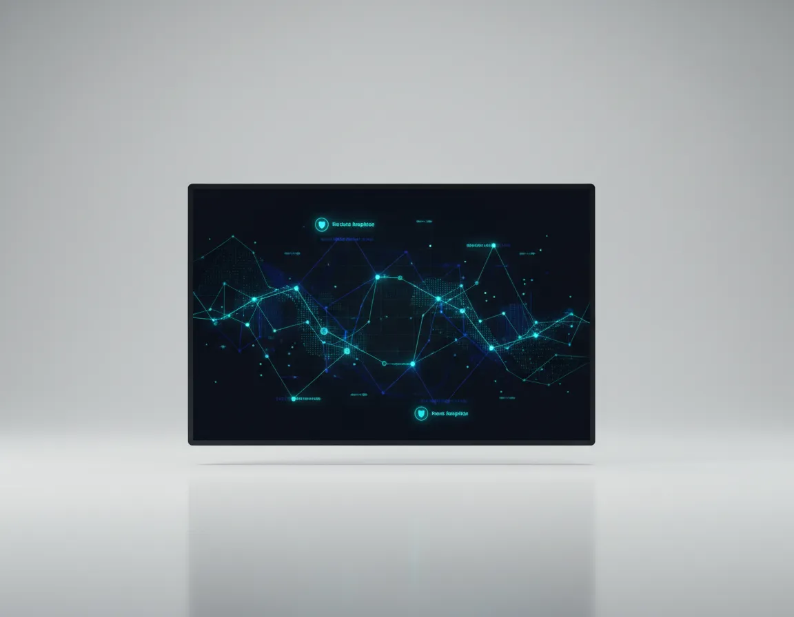 Privacy and data collection analysis report on a digital screen.