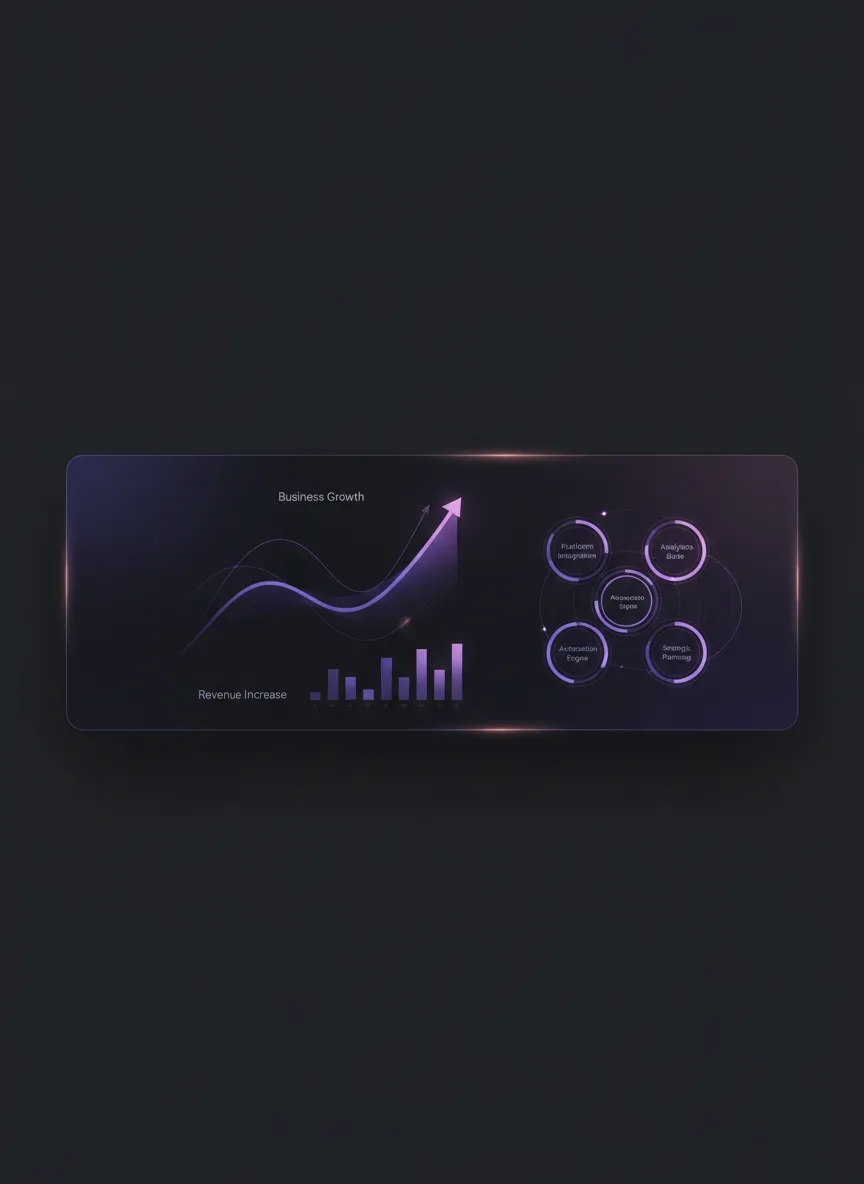 Dashboard snapshot showing business growth and Momentum Master connected platform capabilities
