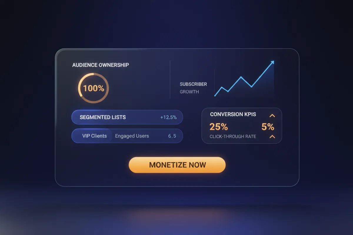 Audience Ownership Email Marketing Dashboard