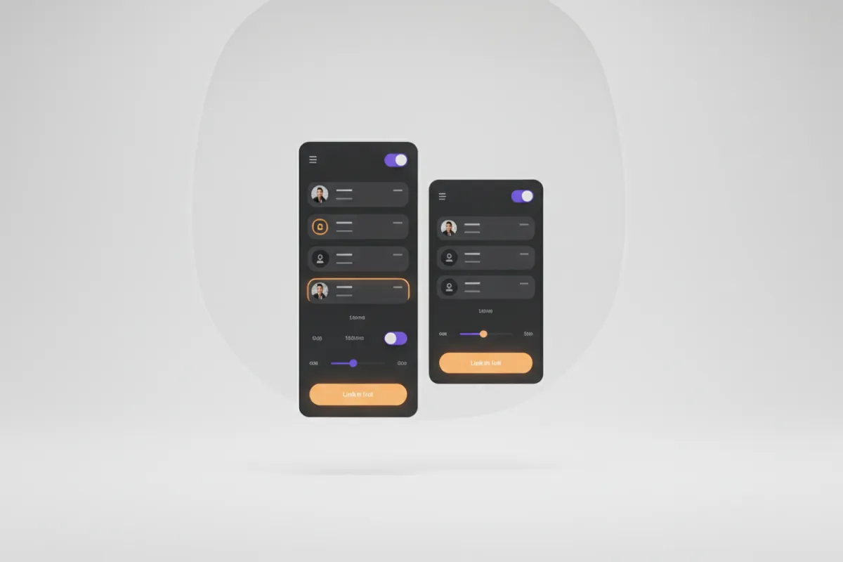 Link-in-Bio Builder Landing Page Interface