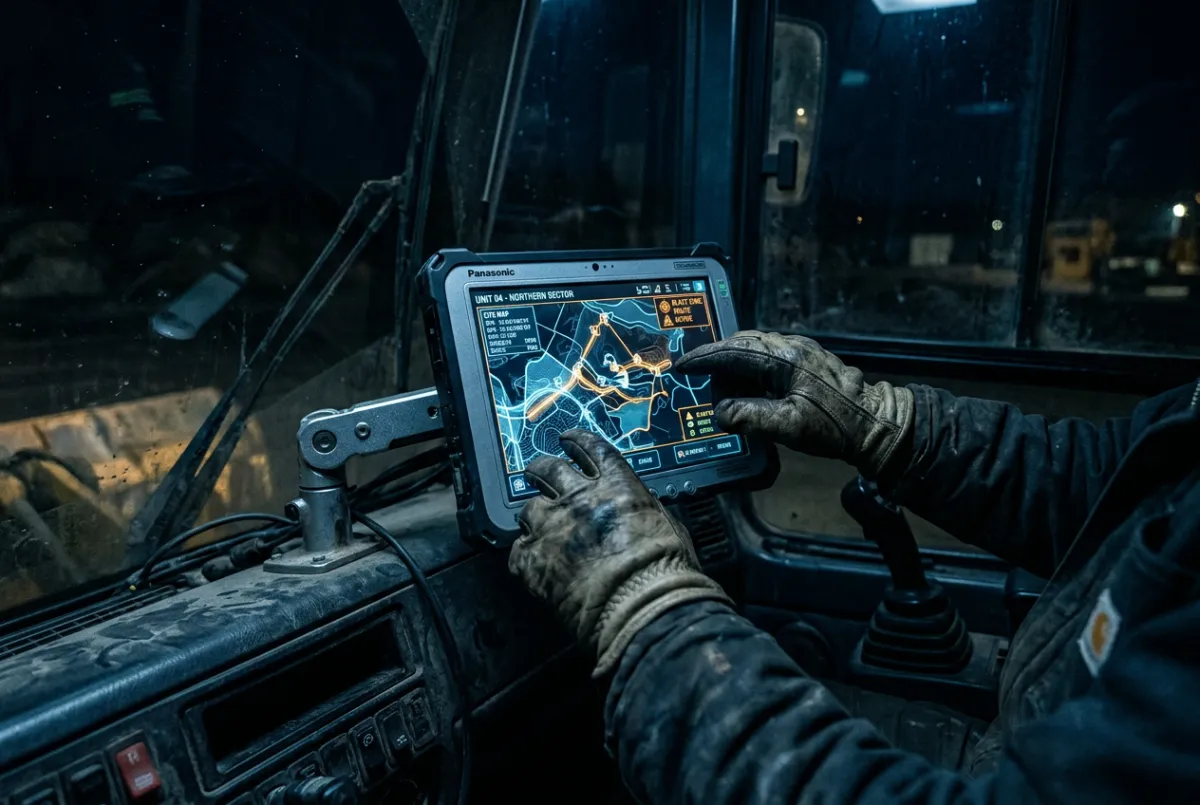 Commercial telemetry dispatch and live GPS fleet communication console