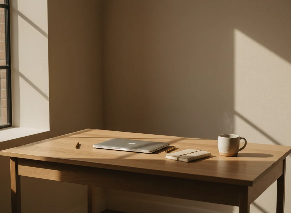 Minimalist workspace representing Norwood Services Group LLC