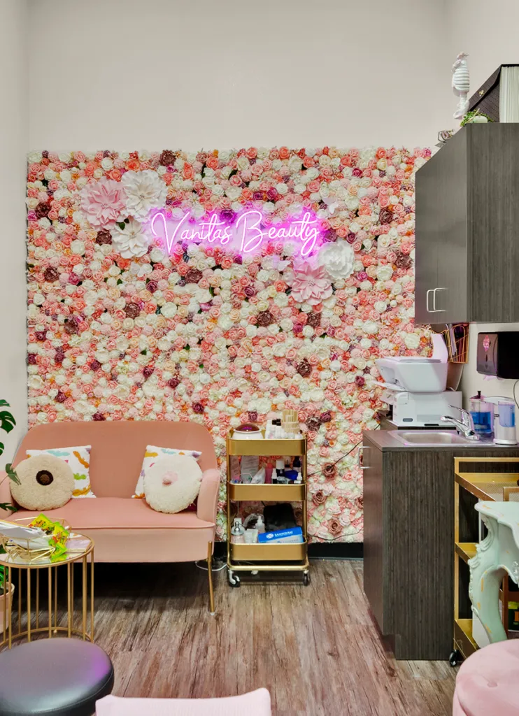 Floral wall salon