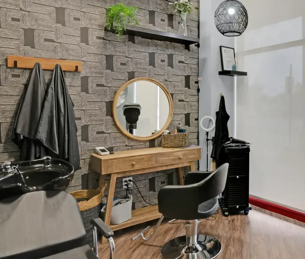 Modern hair salon