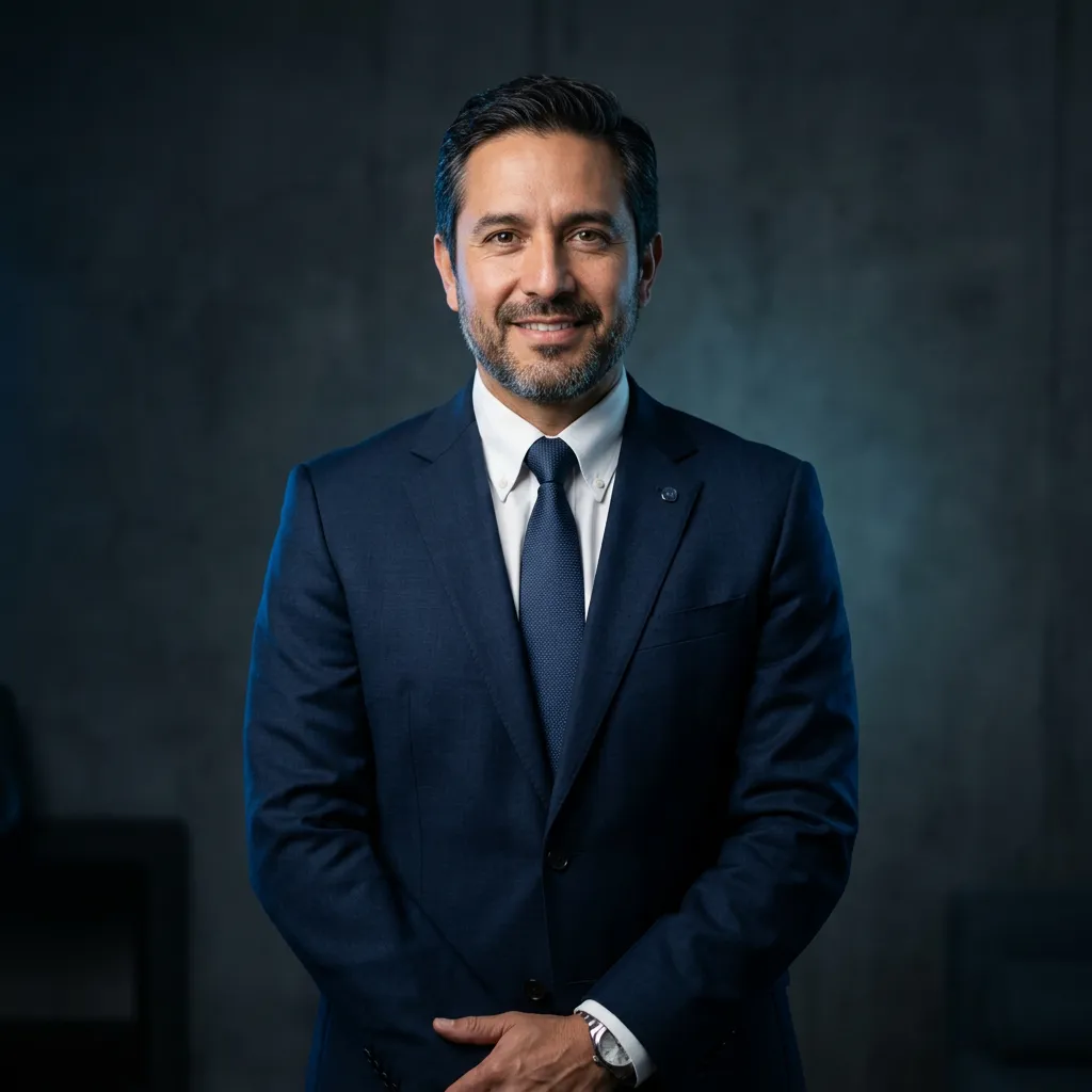 Retrato profesional de Carlos Mendoza, Director de Operaciones