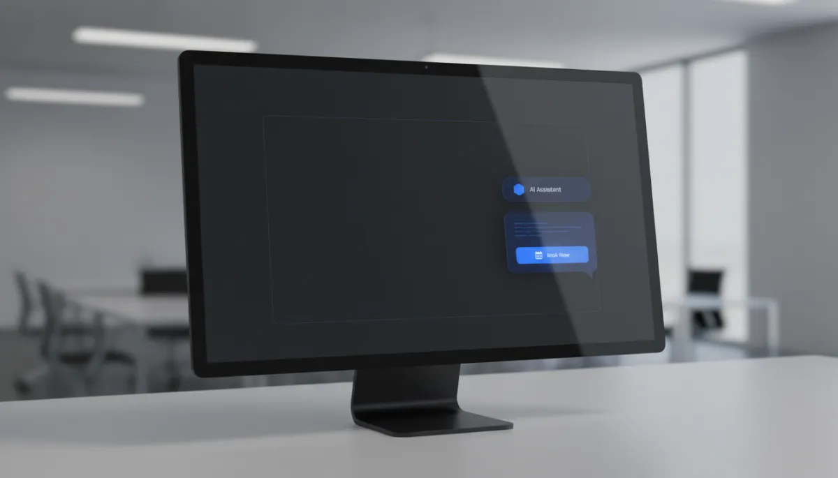 AI chatbot conversation mockup