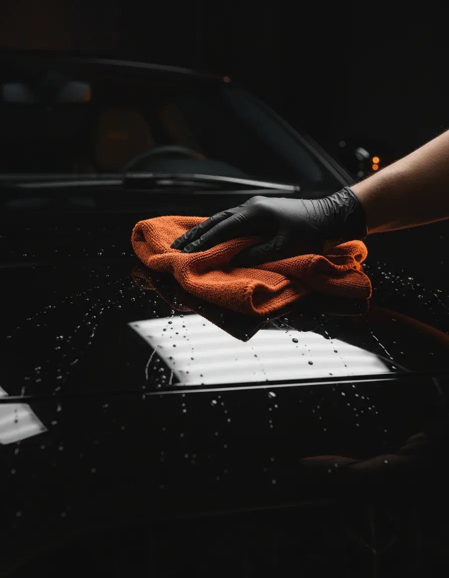 Meticulous detailing work on a premium vehicle