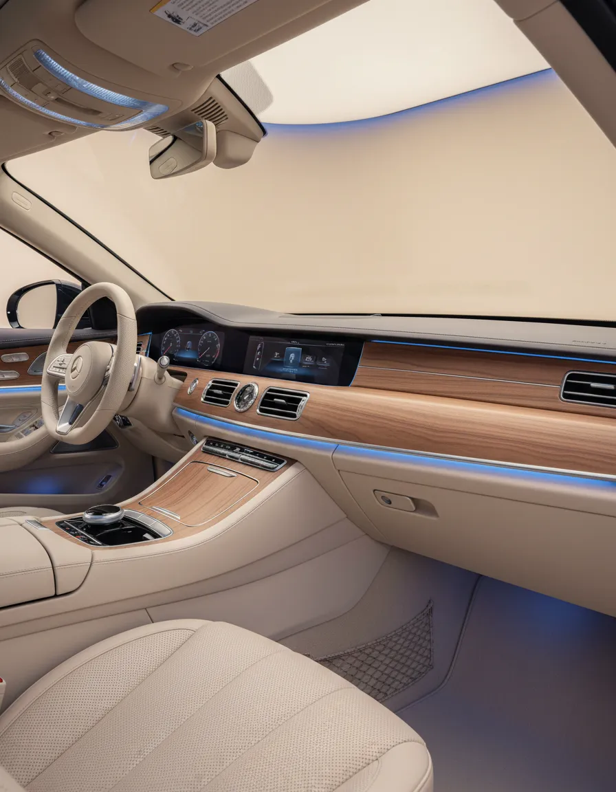 Clean premium vehicle interior
