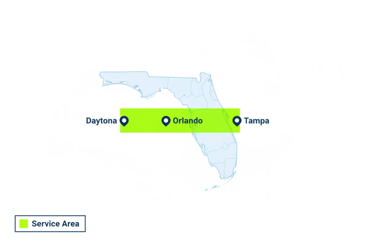 Interactive Map of Central Florida Service Area