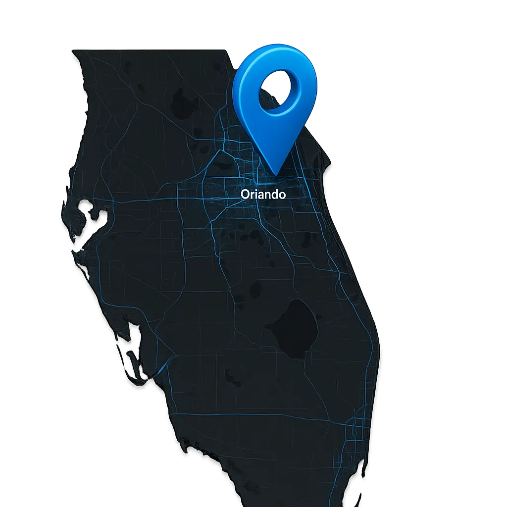 Orlando Central Florida map service area