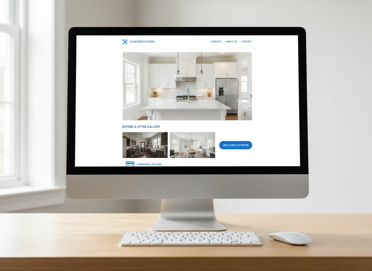 Remodeling Contractor Website Template Preview