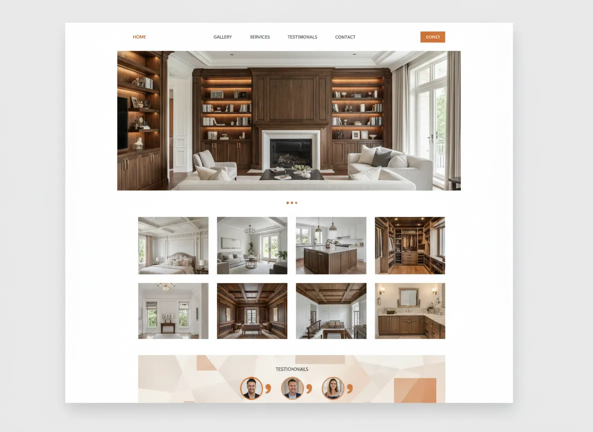 Finish Carpenter Website Template Preview