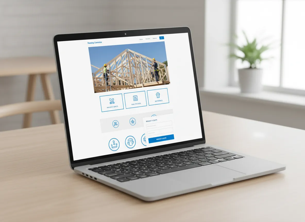 Framing Contractor Website Template Preview