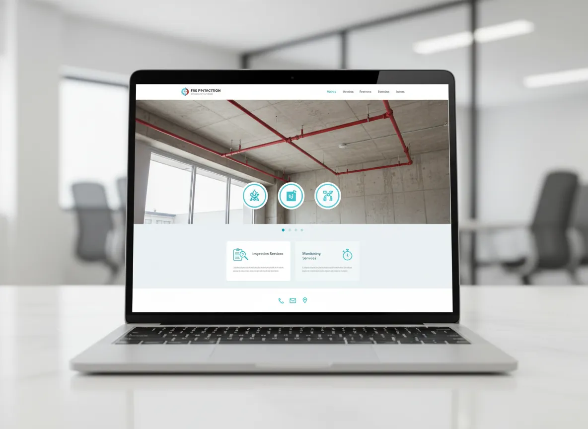 Fire Protection Company Website Template Preview