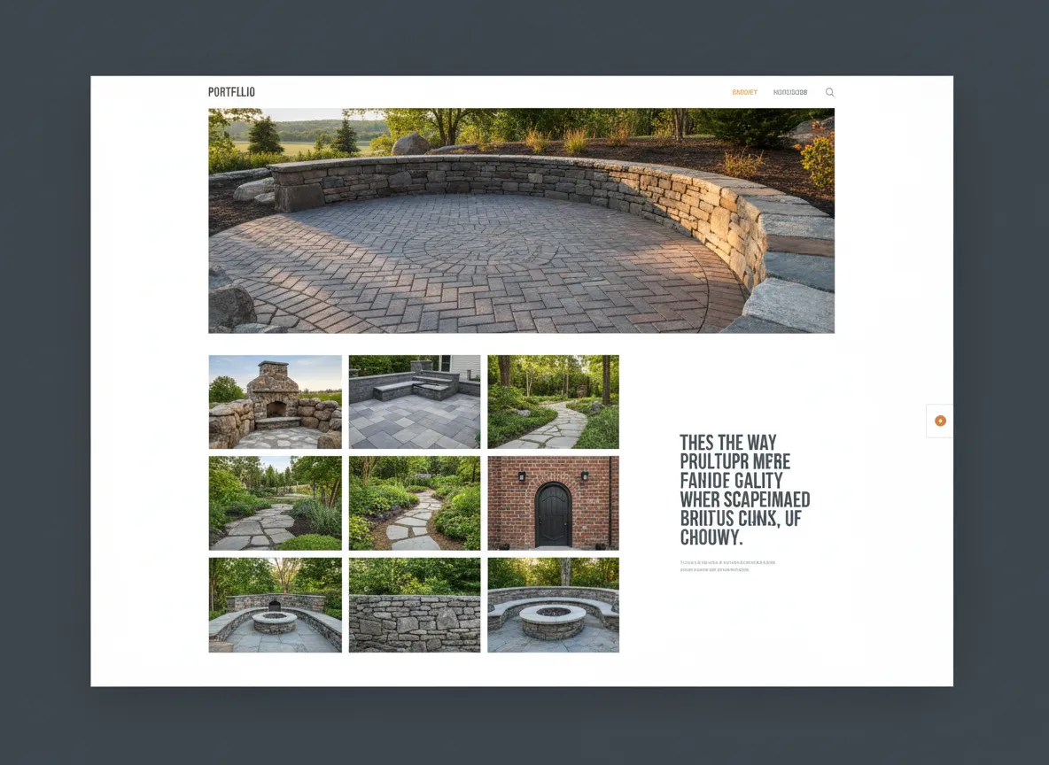 Masonry Contractor Website Template Preview