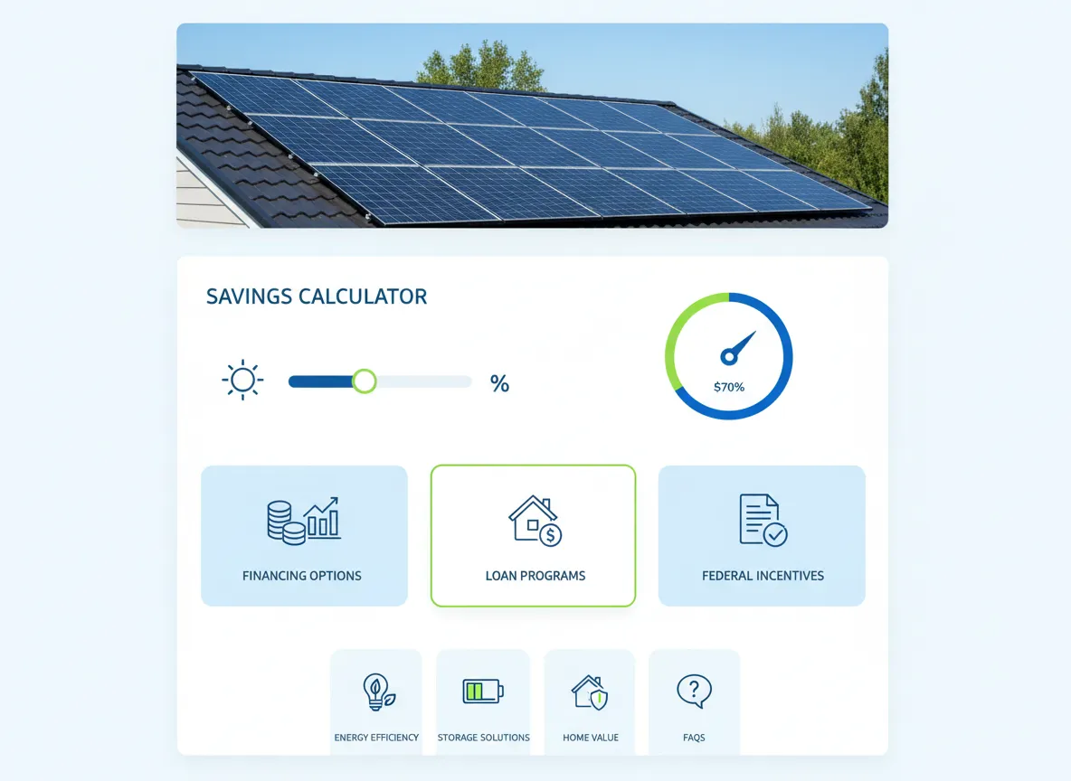 Solar Contractor Website Template Preview
