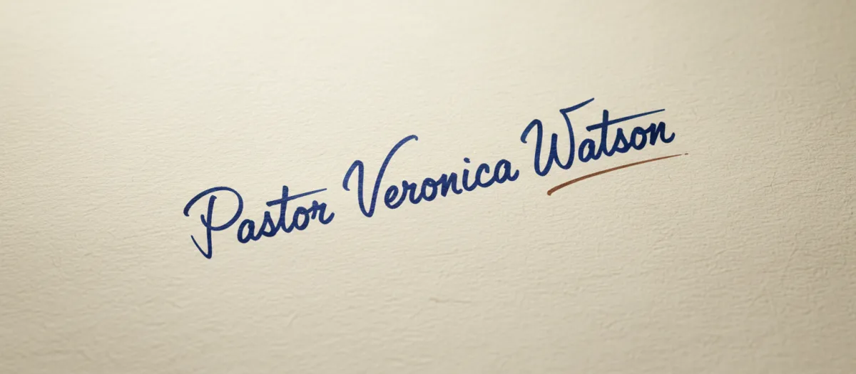 Pastor Veronica Watson Signature