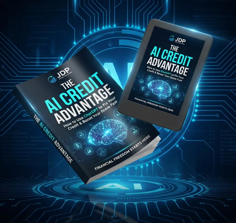 The AI Credit Advantage Book and Tablet Mockup