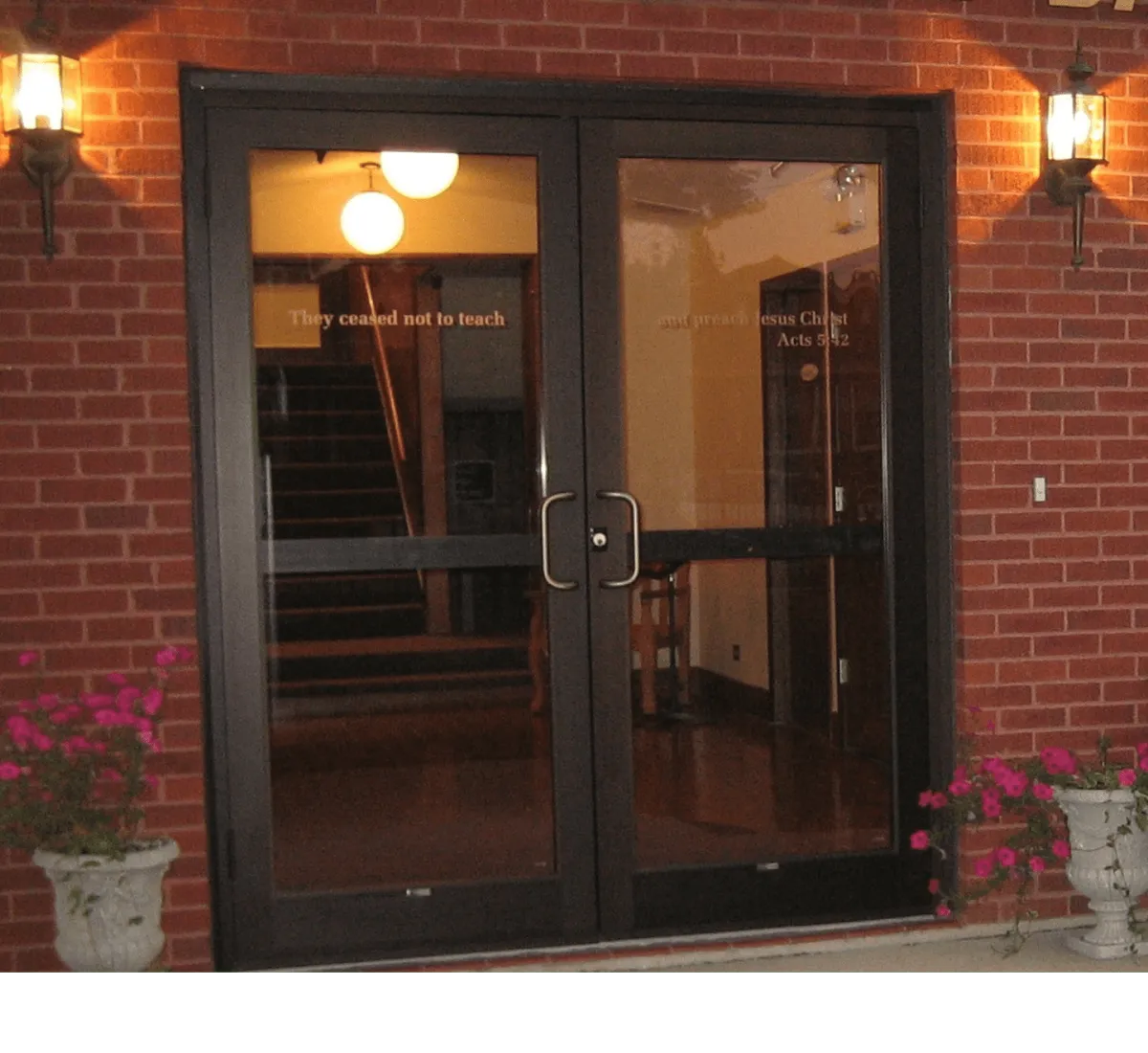 Maplewood Bible Baptist Church front doors